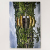 Schilderachtig Japanse tuin Pagoda Legpuzzel (Verticaal)