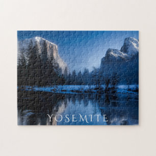 Schilderachtig josemiet in de winter legpuzzel