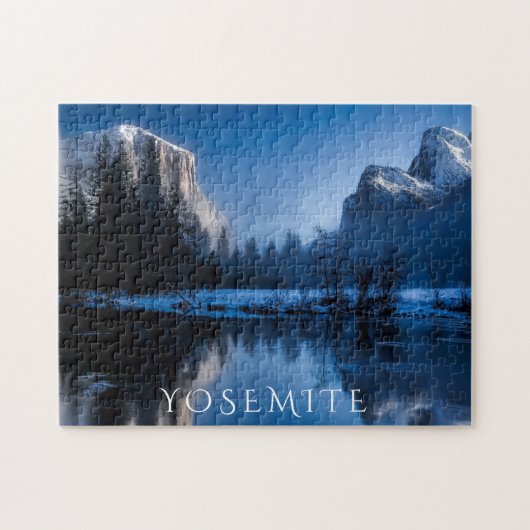 Schilderachtig josemiet in de winter legpuzzel (Horizontaal)