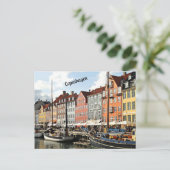 Schilderachtig kanaal in Kopenhagen Briefkaart (Staand voorkant)