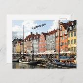Schilderachtig kanaal in Kopenhagen Briefkaart (Voorkant / Achterkant)