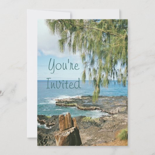 Schilderachtig Kauai Invitation Kaart (Voorkant)
