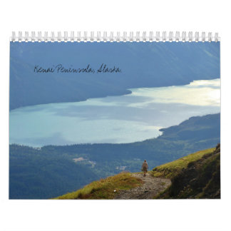 Schilderachtig Keniaanse schiereiland, Alaska Cale Kalender