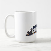 Schilderachtig Kentucky Retro Silhouette Koffiemok (Links)
