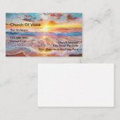 Schilderachtig Kerk Christelijke Geloof Visitekaar Visitekaartje (Voorkant / Achterkant)