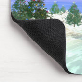 Schilderachtig kerst muismat (Hoek)