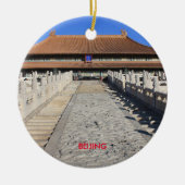 Schilderachtig kerstfeestornament Beijing Keramisch Ornament (Voorkant)