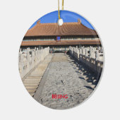 Schilderachtig kerstfeestornament Beijing Keramisch Ornament (Links)