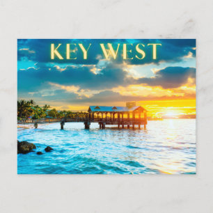 Schilderachtig Key West Pier Briefkaart