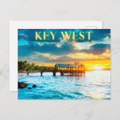 Schilderachtig Key West Pier Briefkaart (Voorkant / Achterkant)