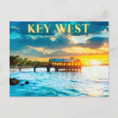 Schilderachtig Key West Pier Briefkaart (Voorkant)