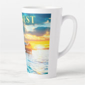 Schilderachtig Key West Pier Latte Mok (Rechts)