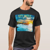 Schilderachtig Key West Pier T-shirt (Voorkant)
