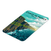 Schilderachtig kliffen van Moher Ireland Coastal S Magneet (Linkerzijde)