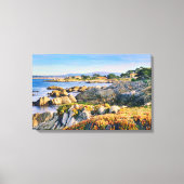 Schilderachtig kust in Pacific Grove California Canvas Afdruk (Voorkant)
