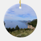 Schilderachtig kust van Amalfi in Italië Keramisch Ornament (Achterkant)