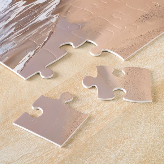 Schilderachtig kustlandschap. legpuzzel (Zijkant)