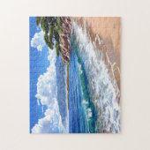 Schilderachtig kustlandschap. legpuzzel (Verticaal)