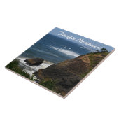 Schilderachtig kustlijn van het noordwesten van de tegeltje (Zijkant)