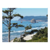 Schilderachtig kustlijn zeegezicht foto afdruk (Voorkant)