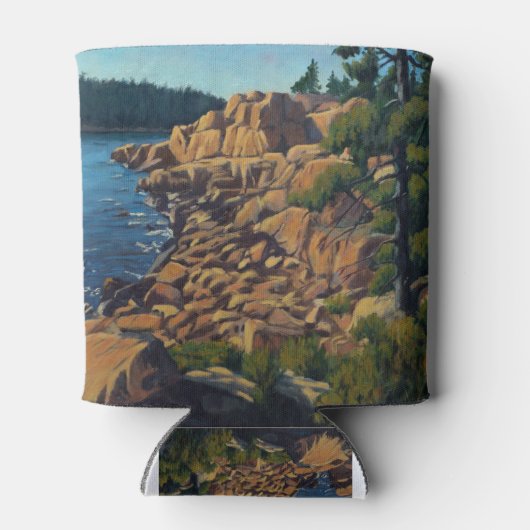 Schilderachtig kustscène in Acadia National Park Blikjeskoeler (Achterkant)