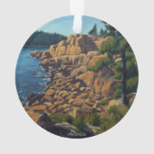 Schilderachtig kustscène in Acadia National Park Ornament (achterkant)