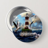 Schilderachtig Laat uw Lichte Shine Matthew 5:16 B Ronde Button 7,6 Cm (Voorkant /achterkant)