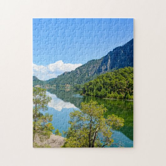 Schilderachtig Lake Foto Legpuzzel (Verticaal)