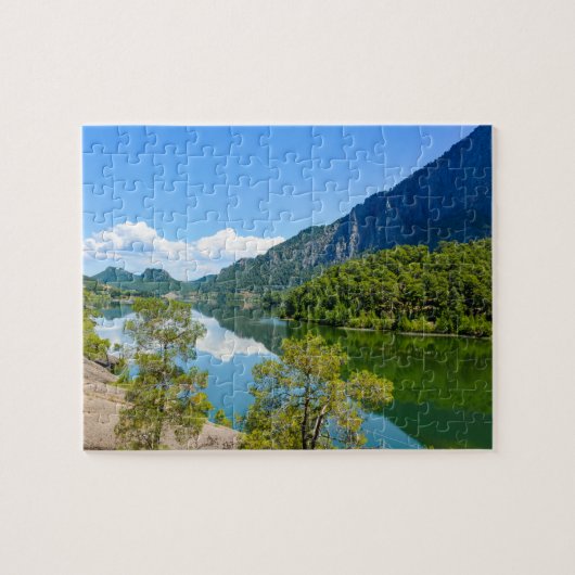 Schilderachtig Lake Foto Legpuzzel (Horizontaal)