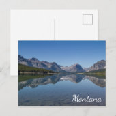 Schilderachtig Lake Sherburne Montana gebergte Briefkaart (Voorkant / Achterkant)