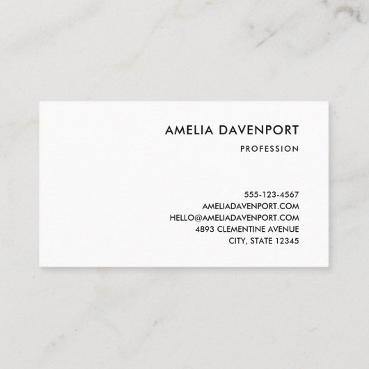 Schilderachtig landbergen en meer visitekaartje (Achterkant)