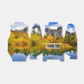 Schilderachtig landschap bos en bergen bedankdoosjes (Uitgevouwen)