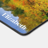 Schilderachtig landschap bos en bergen bureaumat (Hoek)