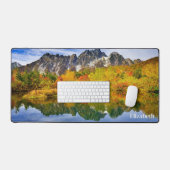 Schilderachtig landschap bos en bergen bureaumat (Keyboard & Muis)