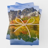 Schilderachtig landschap bos en bergen inpakpapier vel (In situ)