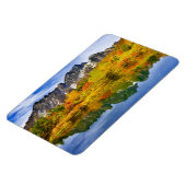 Schilderachtig landschap bos en bergen magneet (Linkerzijde)