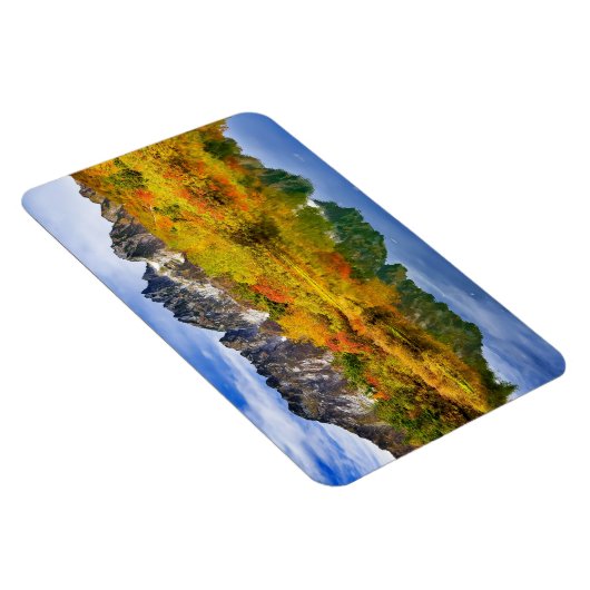 Schilderachtig landschap bos en bergen magneet (Rechterzijde)