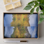 Schilderachtig landschap bos en bergen tissuepapier (Geschenk)