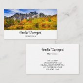 Schilderachtig landschap bos en bergen visitekaartje (Voorkant / Achterkant)