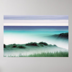 Schilderachtig landschap Buitenshuis Natuur Achter Poster