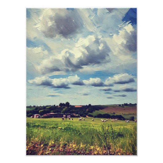 Schilderachtig landschap foto afdruk (Voorkant)