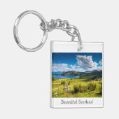 Schilderachtig landschap in Schotland Sleutelhanger (Voorkant Links)