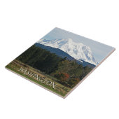 Schilderachtig landschap in Washington Rainier Tegeltje (Zijkant)