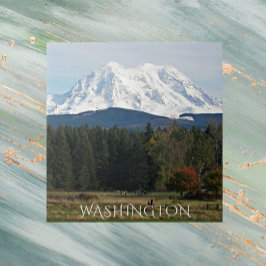 Schilderachtig landschap in Washington Rainier Tegeltje