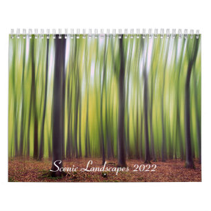 Schilderachtig landschap kalender