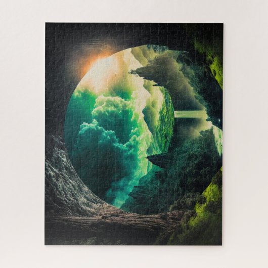 Schilderachtig landschap legpuzzel (Verticaal)