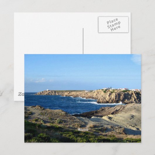 Schilderachtig landschap Menorca Briefkaart (Voorkant / Achterkant)