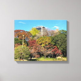 Schilderachtig landschap met Autumn Color Canvas Afdruk