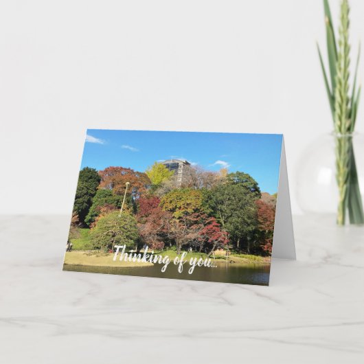 Schilderachtig landschap met Autumn Color Kaart (Voorkant)