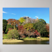 Schilderachtig landschap met Autumn Color